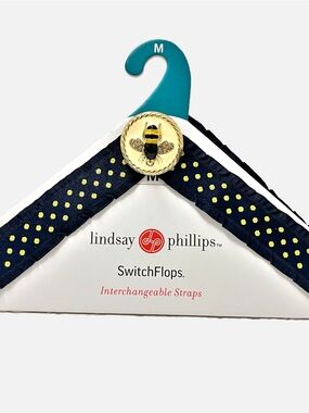 Lindsay Phillips SwitchFlop Interchangeable Straps Karlee Bumble Bee Size Medium